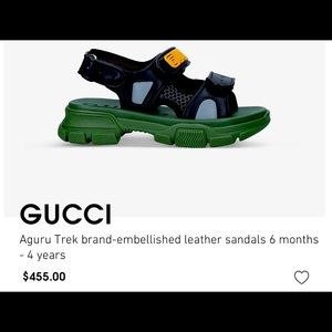Gucci AguruTrek brand-embellished leather sandals